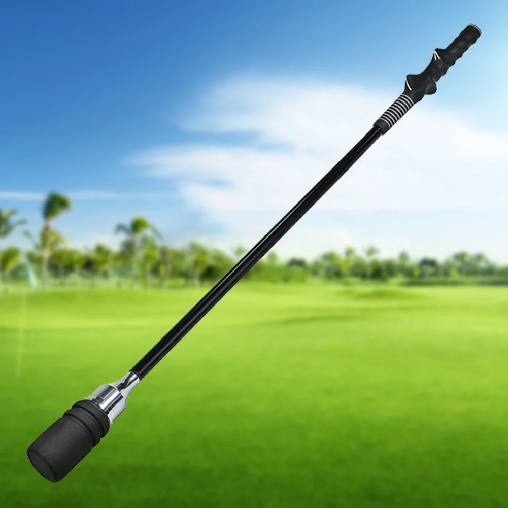 Golf Swing Trainer Golf Swing Training Aid Ergonomic Golf Grip Trainer Non Slip Handle Golf Practice Stick for Chipping Hitting