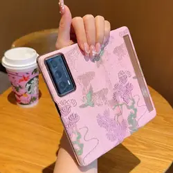 Luxury Leather Wallet Flip Cover with Smart View Window and Enhanced Protection for HONOR Magic V2 (DK3)