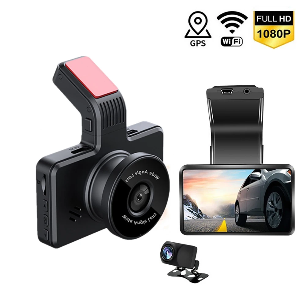 

Dash Cam WiFi 4.0" Full HD 1080P Car DVR Rear View Camera Video Recorder Night Vision Auto Dashcam Black Box GPS Car Accessories