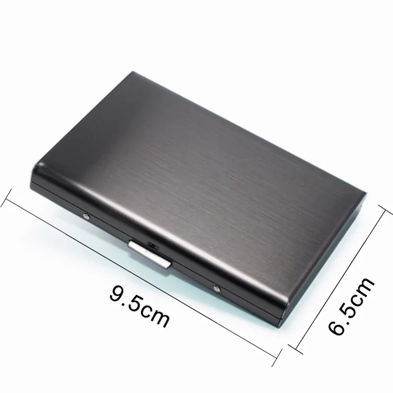 RFID Secure Aluminium Cardholder – Slim, Minimalist & Portable Wallet with Large Capacity