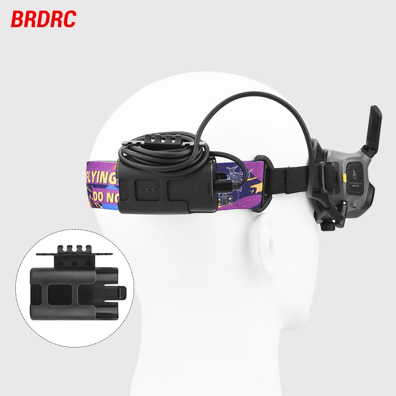 

Battery Holder for DJI AVATA/FPV Goggles 2/V2,Headband Battery Storage Case Clip,Flying Glasses Accessories kit