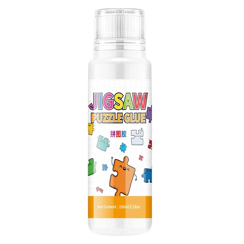 

Jigsaw Puzzle Glue, Jigsaw Glue With Sponge Head, Non-Toxic And Quick Dry Puzzle Sealer