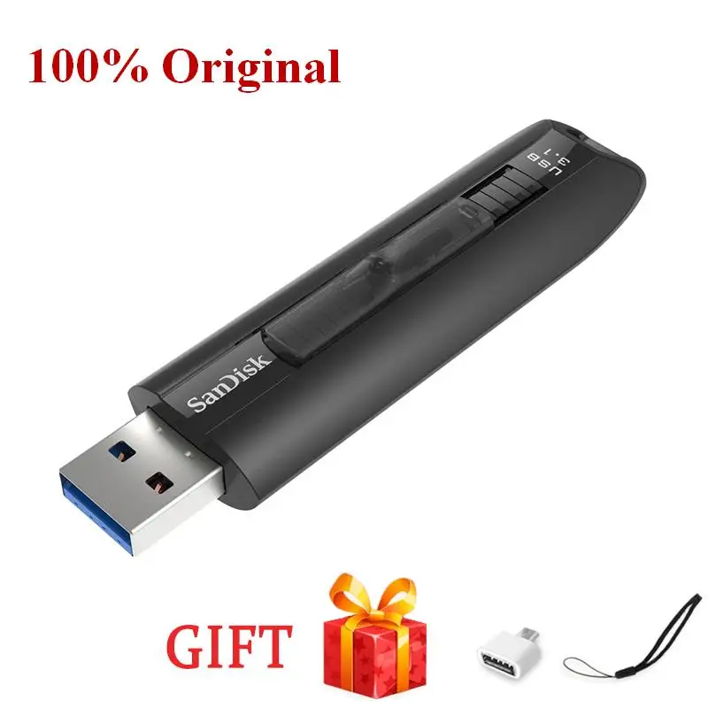 

USB-флеш-накопитель SanDisk SDCZ880, 420 Мб/с, 128 ГБ, 64 ГБ