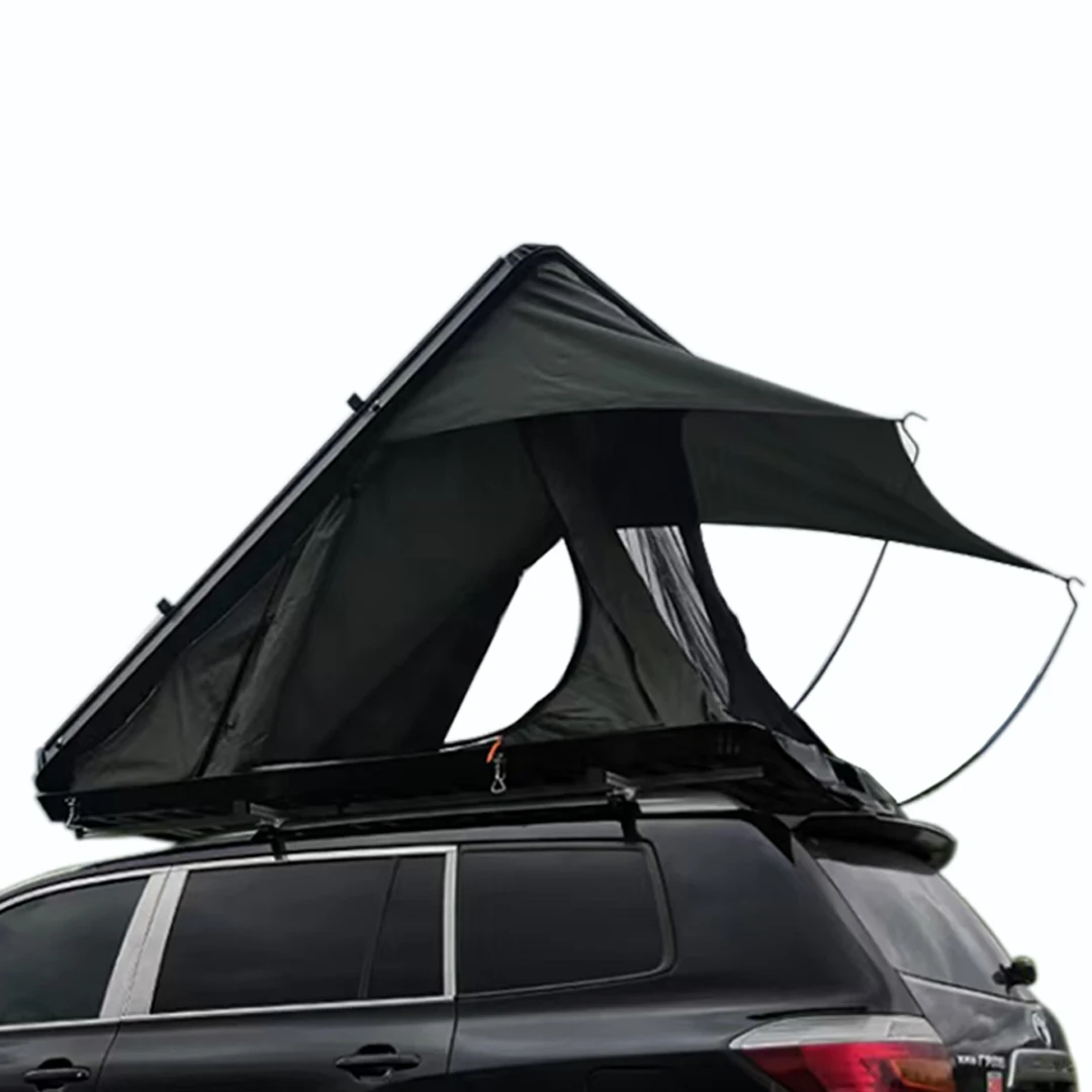 

RTS Hot sale rooftop tent rugged shell triangle aluminum roof top hard