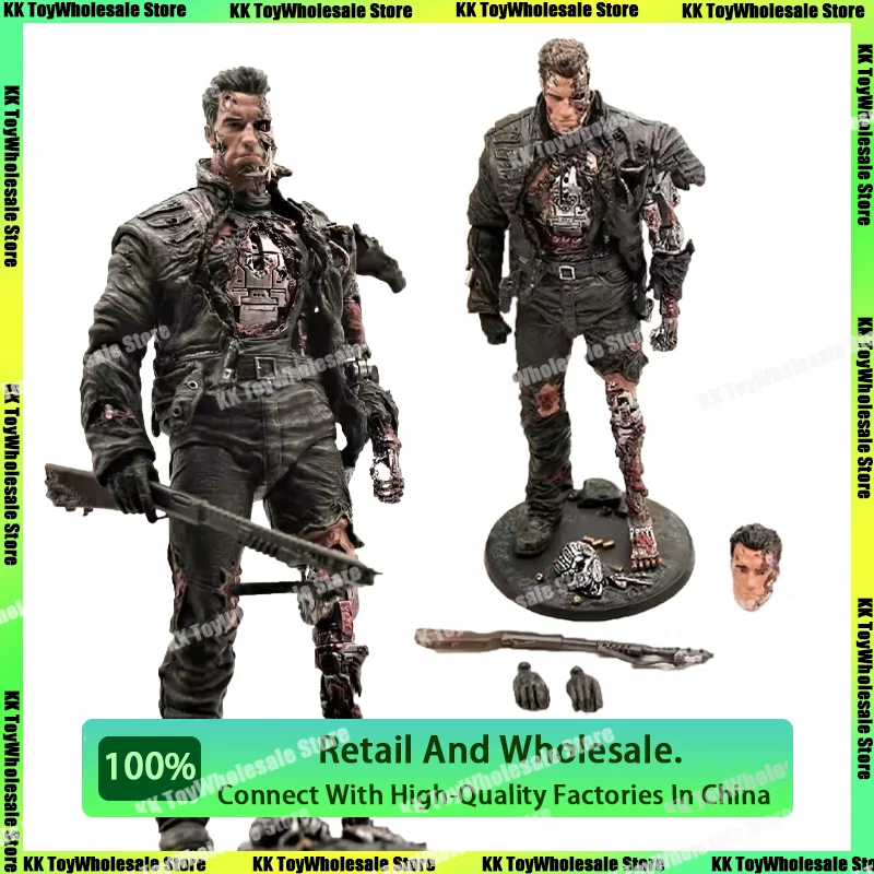 [Disponibile] The Terminator Endoscheleton T-800 Battle Damage T-850 T800 Movie Anime Action Figure Statue Figurine Model Gift Toys