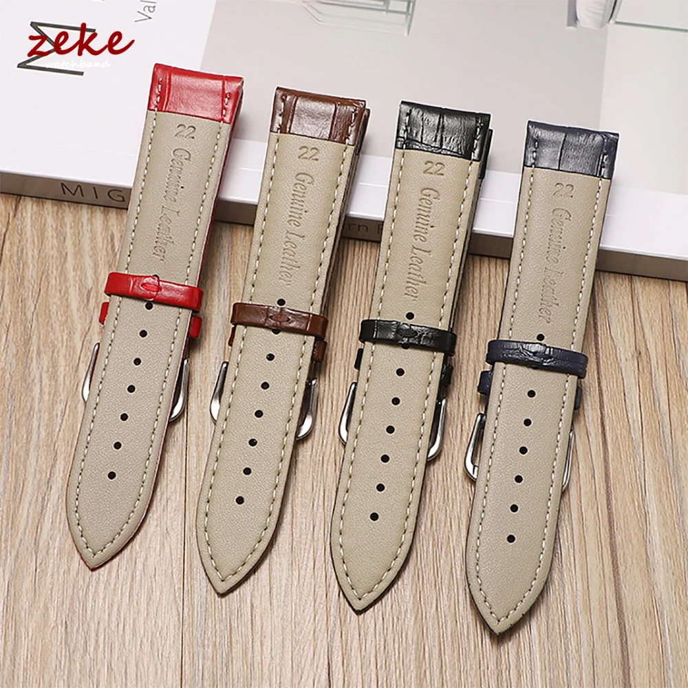 Premium Cowhide Leather Universal Watch Strap for Men and Women - Multiple Sizes Available