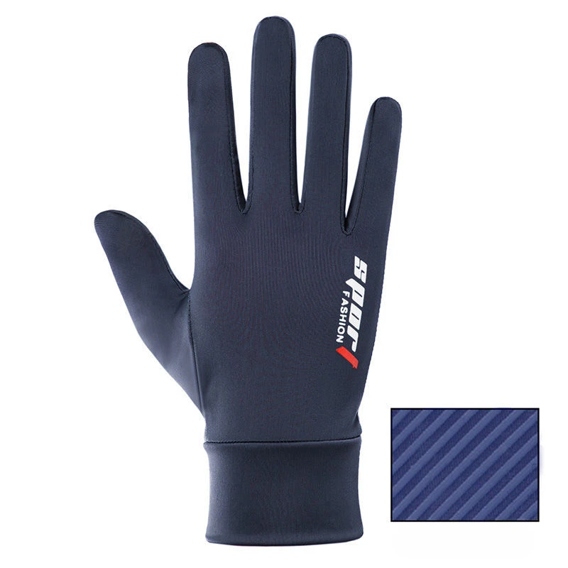 Summer Men Women Gloves Fishing Cycling Ice Silk Breathable Elastic Sun Protection Touchscreen Fitness Sports Driving Gloves 6