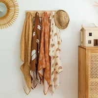 30%Cotton + 70%Bamboo Cotton Muslin Swaddle Blanket Newborn Baby Wrap for All Season Baby Blanket Baby Blankets Newborn 1