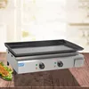 Commercial Kitchen Equipment Electric Tabletop Flat Plate Hamburger Griddle Stainless Steel Cast Iron Grill Griddle For Sale 5