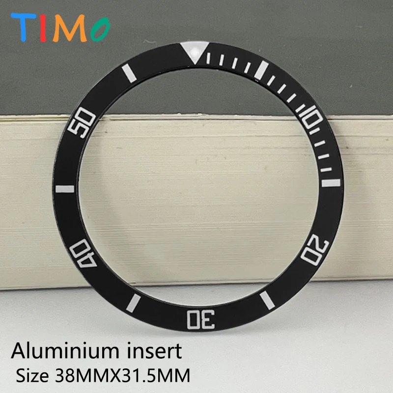 Premium 38x31.5mm Aluminum Bezel Insert