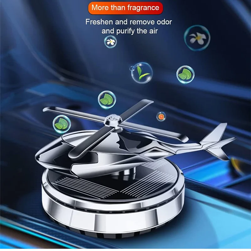 Car perfume car aromatherapy car deodorant lasting fragrance light fragrance solar helicopter decoration air freshener inter