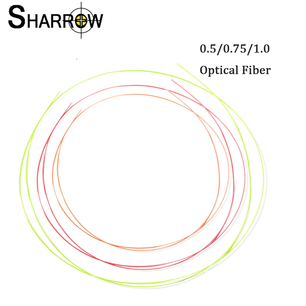 1m Archery Bow Sight Pin Optic Fiber 0.5/0.75/1.0 Replaceable Aiming Pin for Compound Recurve Bow Shooting Hunting Accessories 1pc archery compound bow sight bow scope bow sights 6x 8x objective 3 4cm 2 pin shooting archery accessories