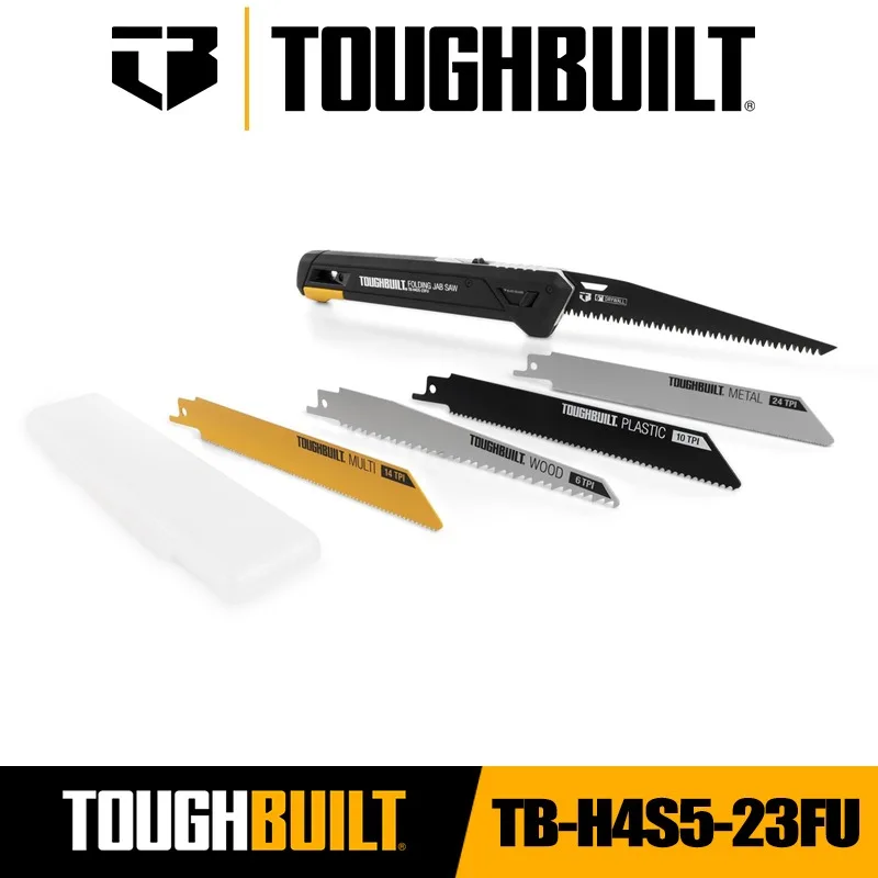 Folding Saw Hand Saw Multi Purpose Saw Handheld Saw Folding Jab Saw + 4 Blades