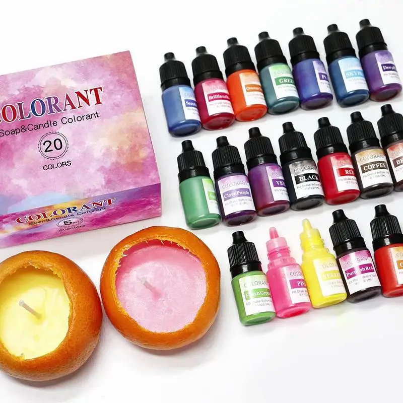 Description Picture 6 of item20 Colors Candle Dyes Pigment Aromatherapy Liquid Colorant Pigment DIY Candle Mold Soap Coloring Handmade Crafts Resin Pigment