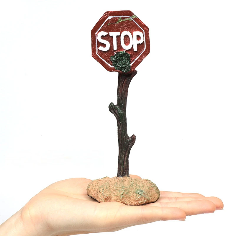 Stop warning sign