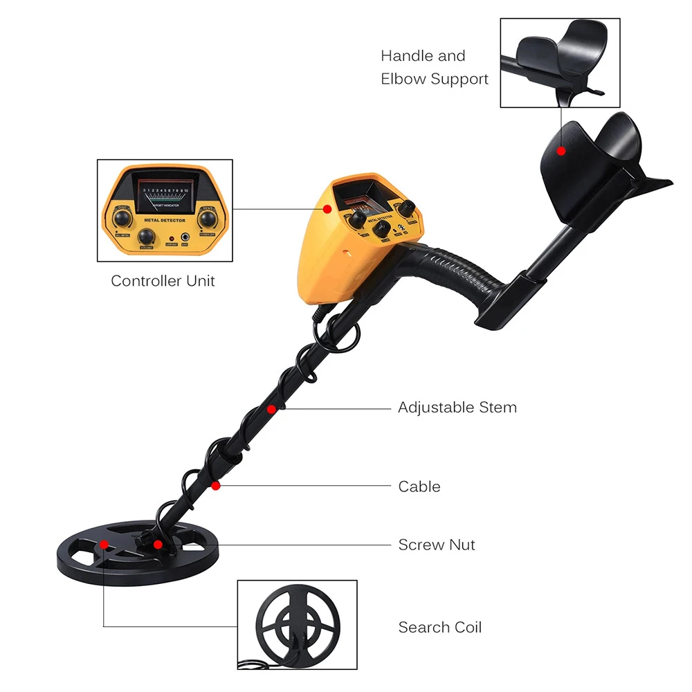 Metal Detector Professional Underground Gold Detector Search Finder Gold Scanner Treasure Hunter Detecting Pinpointer Waterproof