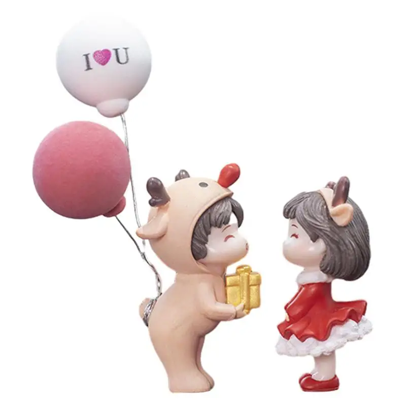 

Парные милые украшения для автомобиля, мультяшная фигурка, украшение для приборной панели автомобиля, романтичные парные принадлежности для автомобильной приборной панели