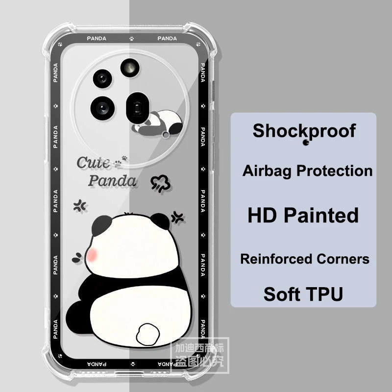 Enhanced Transparent Shockproof Anti-Fall Phone Case - Slim and Soft TPU Cover