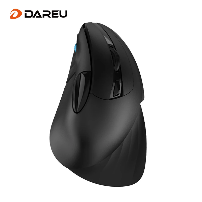 DAREU 2.4G Wireless Vertical Mouse 1600 DPI 6 Button Ergonomic Mice Plug and Play with LED for PC Laptop Computer Office mice computer