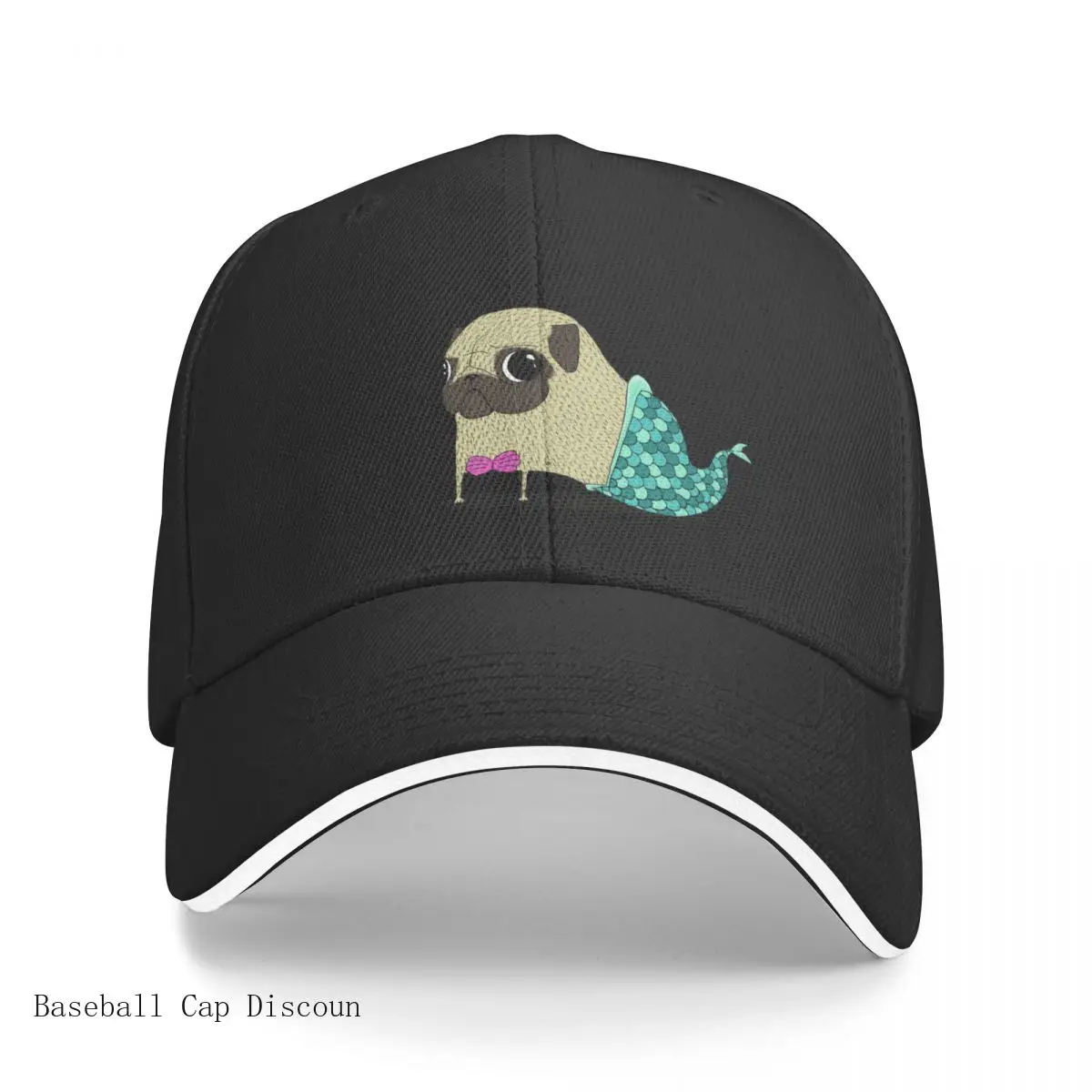 

Best Mermaid pug Baseball Cap Brand Man Caps Beach Caps Sunscreen Women's Hats 2023 Men's