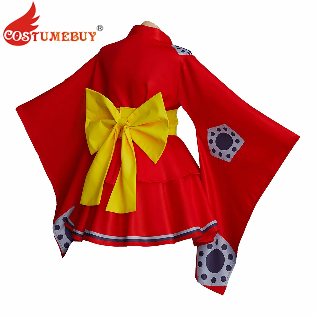 Anime Wano Country Arc Cosplay Costume Red Kimono Cosplay Female Lolita ...
