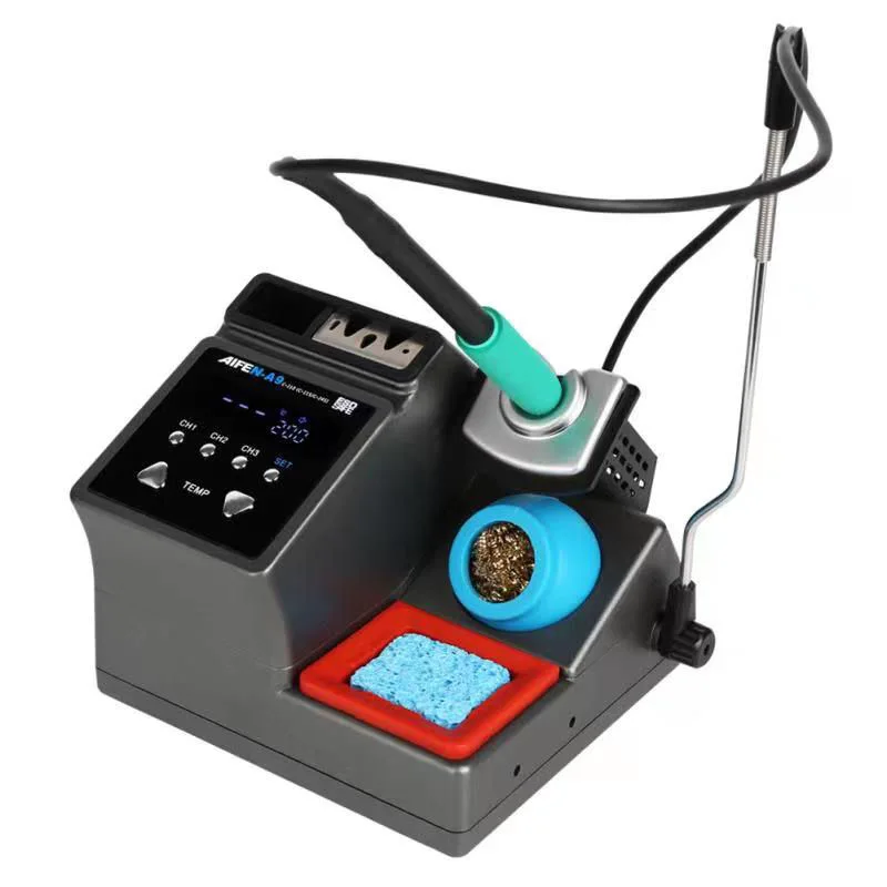 220V Lead-Free Soldering Station Compatible Handle Chip Temperature Control For BGA PCB Repair Welding