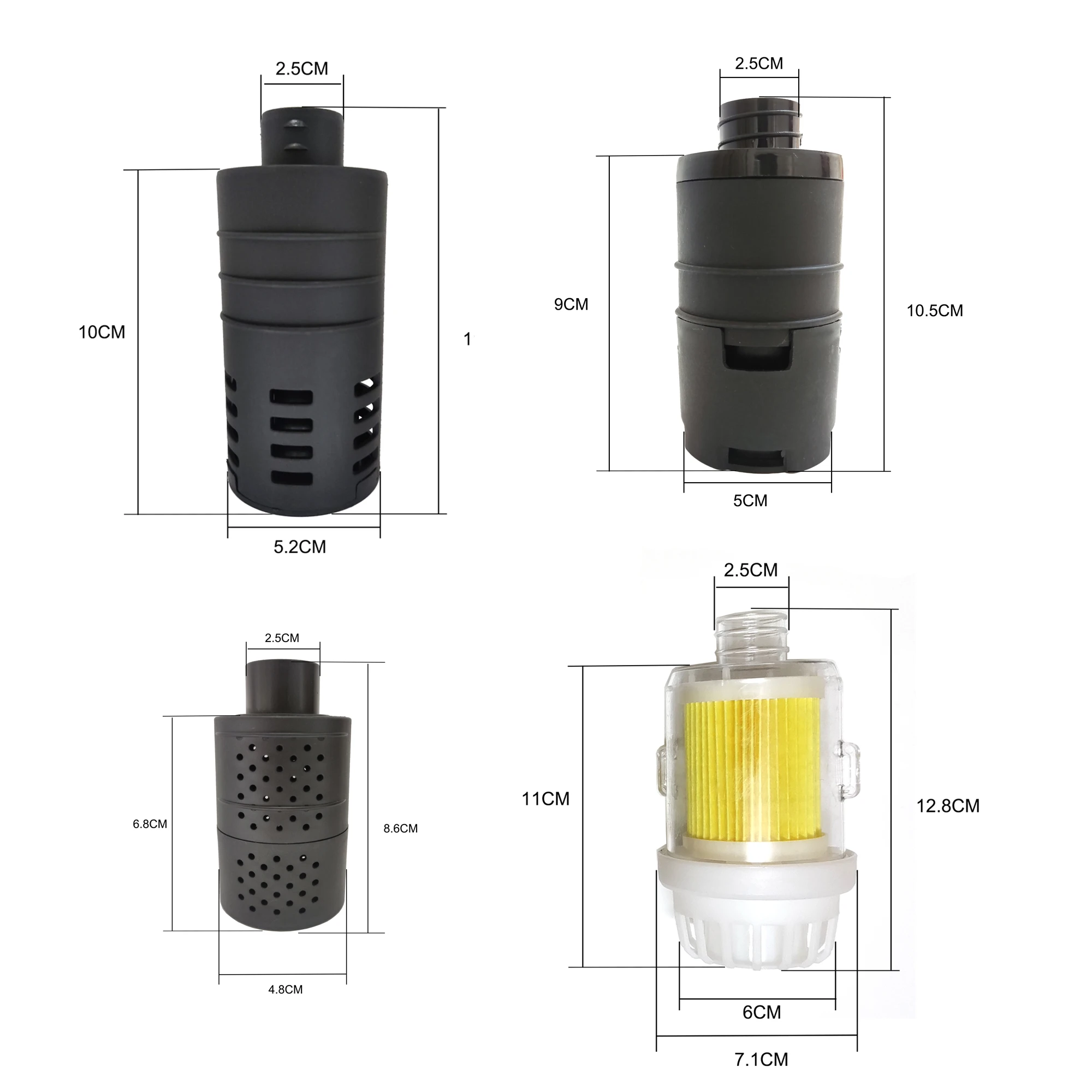 25mm Air Diesel Parking Heater Intake Filter Silencer Intake Pipe Heater Tube Filter For Webasto Eberspacher