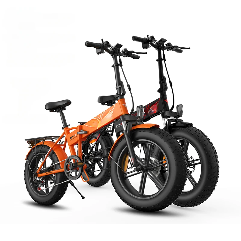 EP-2PRO 750W Portable Electric Bike 48V Adult Electric Motorcycle 20in Fat Tires E Bike