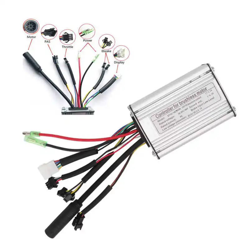 48V 350W Bicycle Battery Conversion Kit Rear Wheel Drive Hub Motor with Controller LCD5 Panel for Mountain Bike