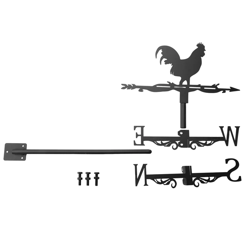

Cockerel Weather Vane - Decorative Wind Direction Indicator For Outdoor Farm Yard 1Pcs