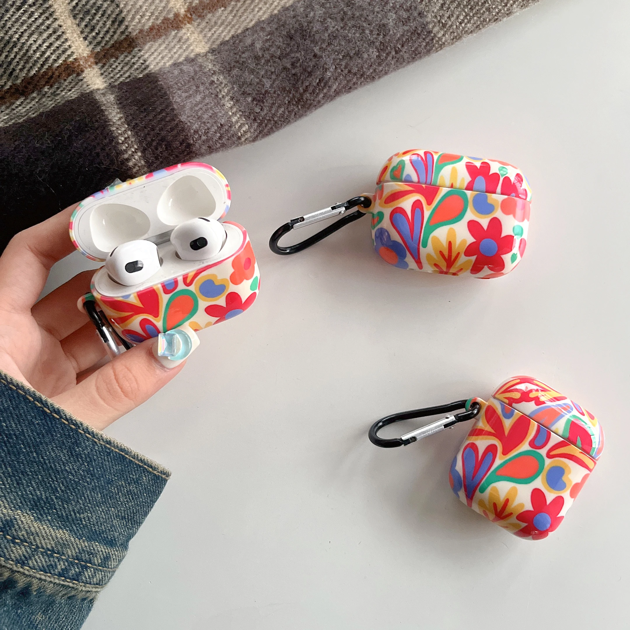 Colorful Flowers Case for AirPods