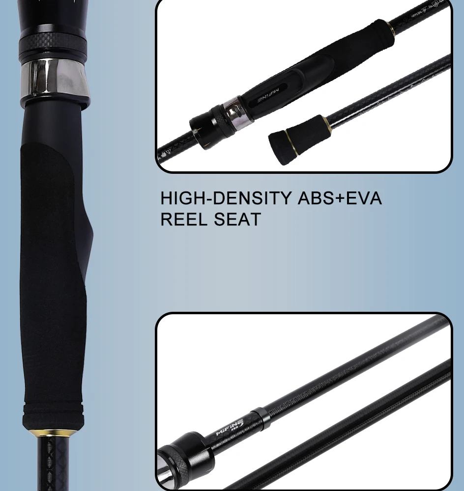 MIFINE PIONEER MINI Teleskop-Bass-Spinnrute Power L/M 24T Köder 1-10g/4-17g/6-28g Reise-Angelruten für Salzwasser und Süßwasser – Detail 9