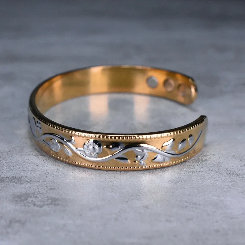 Magnetic Bracelet Men Women Classical Patter Therapeutic Energy Healing Therapy Arthritis Jewelry