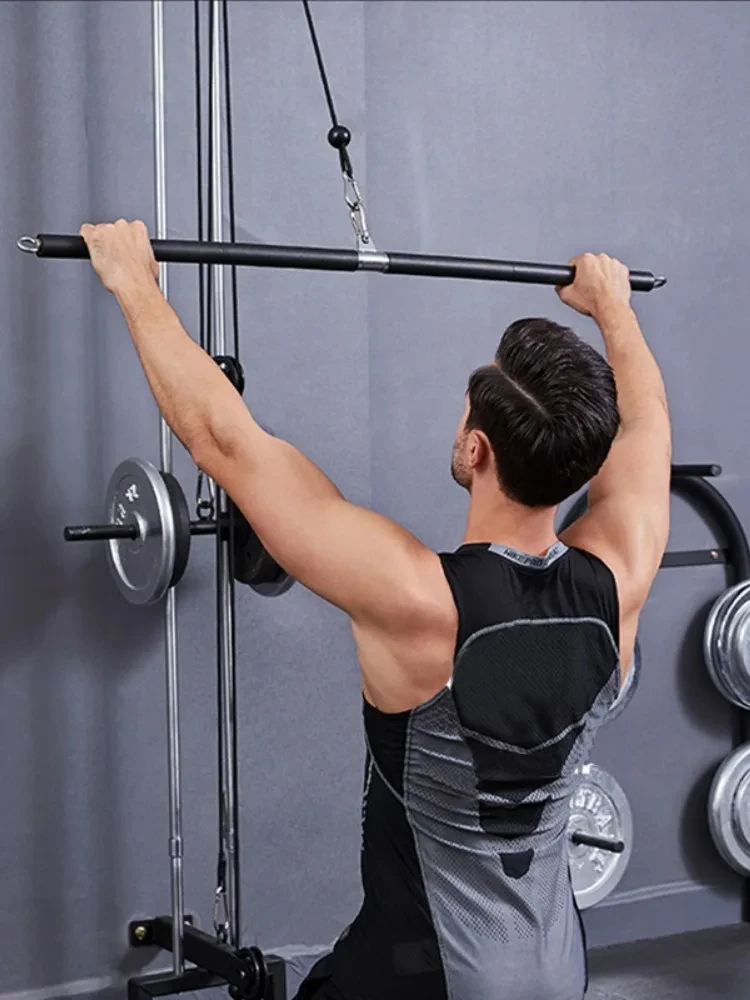 Adjustable Detachable Fitness Lat Pull Down Bar Biceps Back
