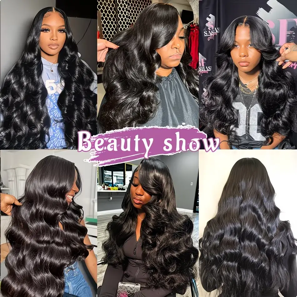 12 14 16 18 Inch Pure Black Hair Bundles Body Wave Extensions Reinforced Tight And Neat Hair Bundles Easy Weaving Suitable For Birthday, Wedding Hair Bundles 6