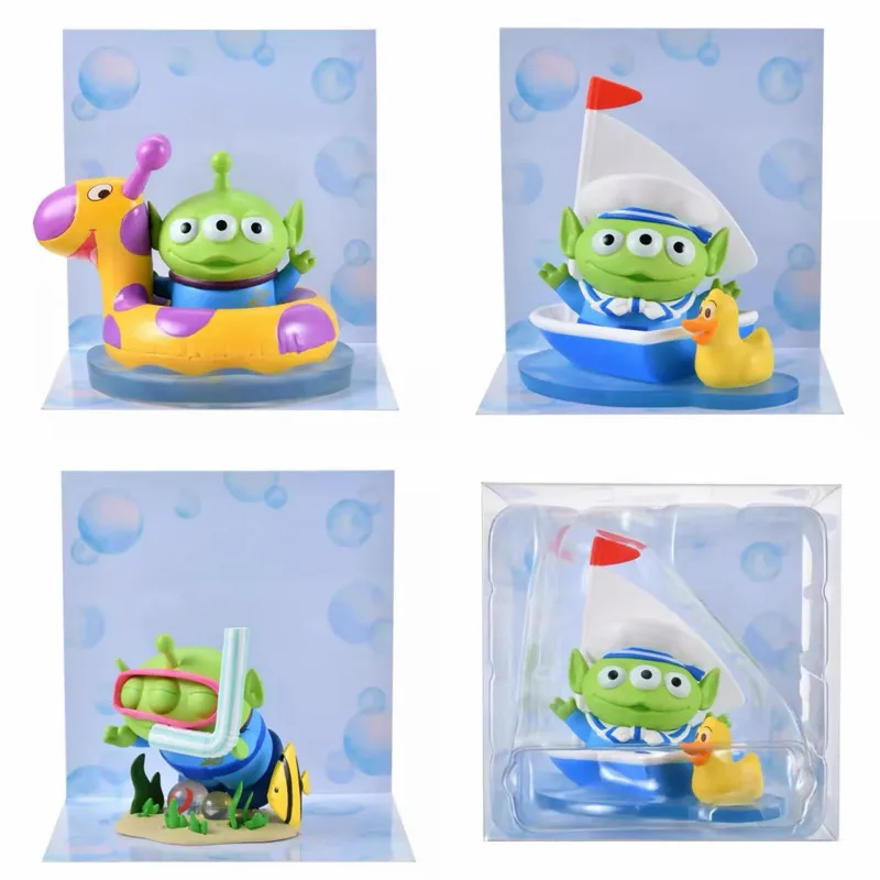 Spot Movies Toys Mobilization Navy Diving Swimming Circle Three Eyed Figurines Cute Desktop Models Ornaments Children'S Gifts - 3