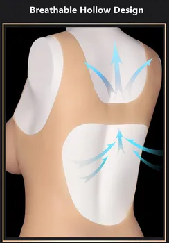 Crossdressing Sissy Silicone Vagina Panty Fake Breast Form Realistic Pussy Shemale Transgender Tits Drag Queens Bodysuit Chest 5