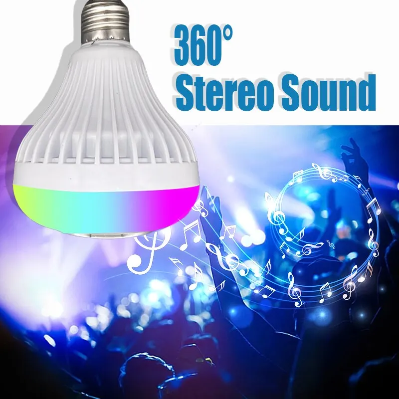LED Music Light Bulb with Built-in Bluetooth Speaker Wireless Smart Light Bulb with Remote Control RGB Color Changing Speaker bluetooth speaker portable speaker mini bluetooth speaker audio speaker mini sound box