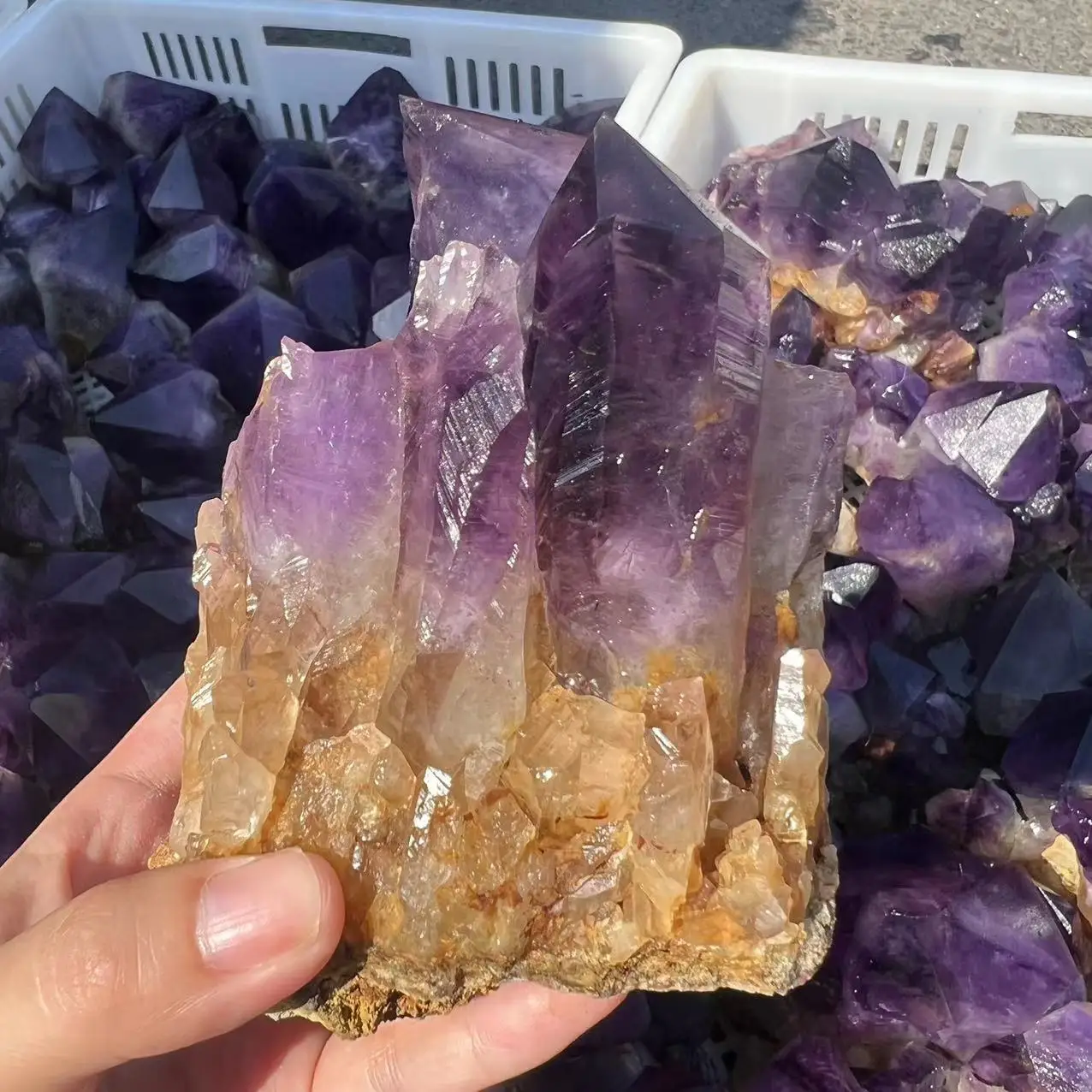 Huge Natural Uruguay Amethyst Large Hole Cluster Quartz Mineral Specimen Original Stone Degaussing 5