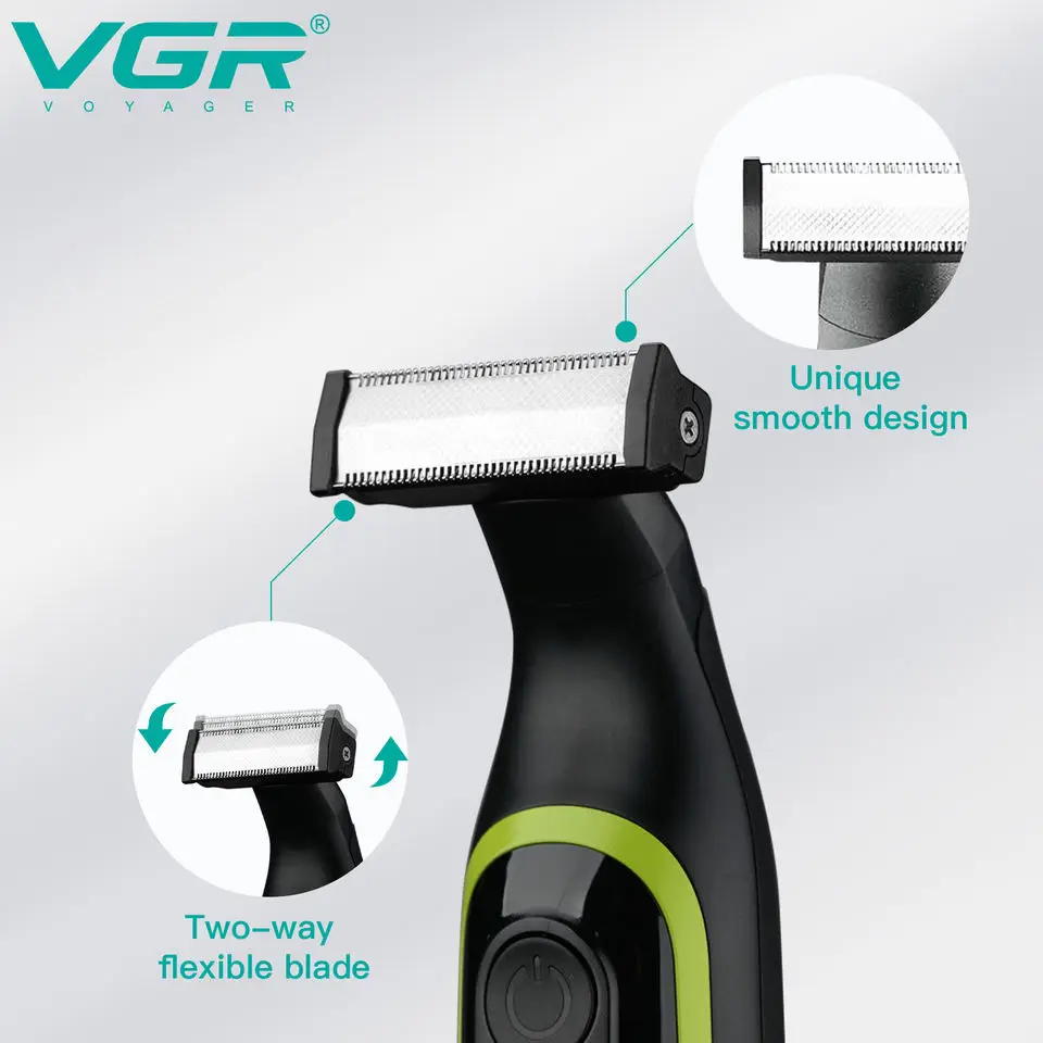 Flexible shaver and trimmer for face and body