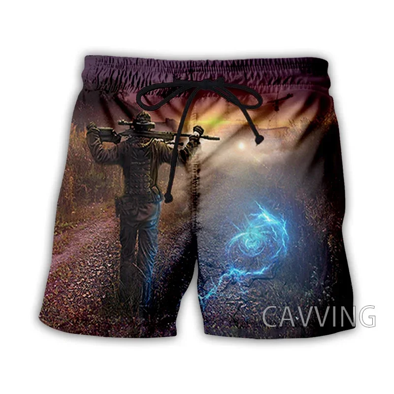 CAVVING 3D Printed  Stalker Game   Summer Beach Shorts Streetwear Quick Dry Casual Shorts Sweat Shorts for Women/men 5