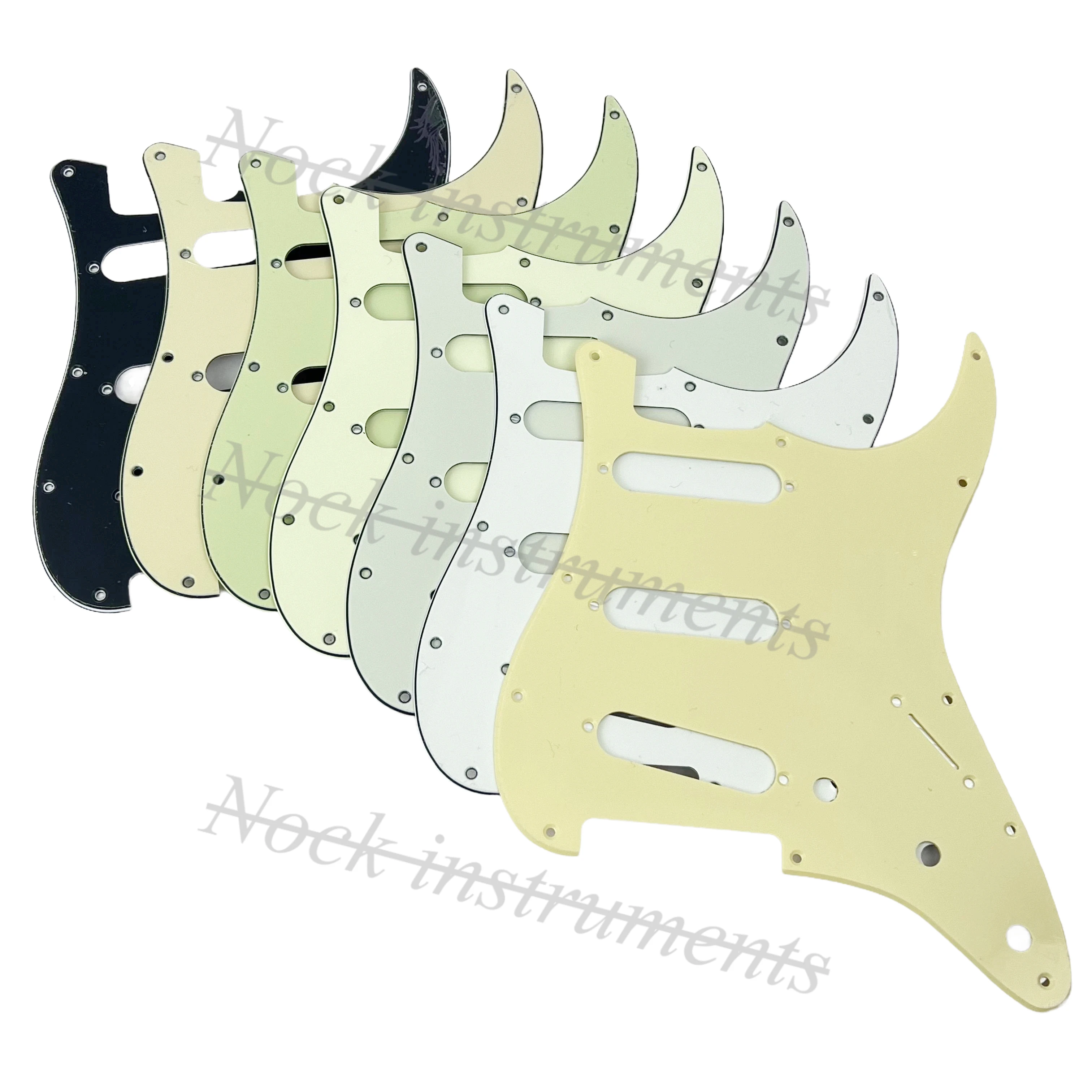 

1 шт. ST SSS электрогитара, Накладка для защиты от царапин и винты для 11 фотоэлементов, 4 цвета на выбор