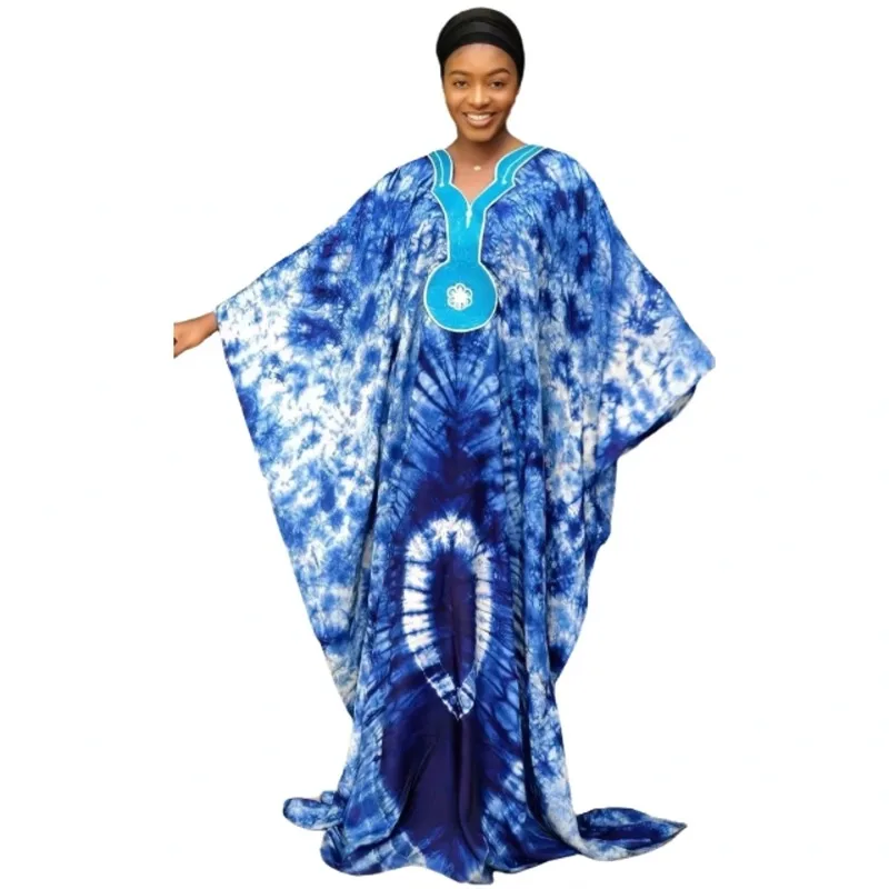 

Dashiki African Maxi Dress Women Batwing Sleeve Loose Boubou Africa Clothing Fashion New Print Long Robes African Dress Vestidos
