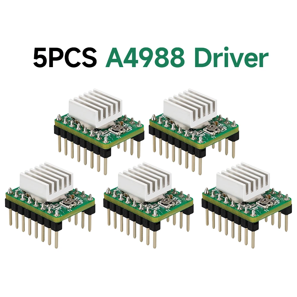 5pcs High Quality A4988 Stepper Motor Driver with Heatsink for 3D
