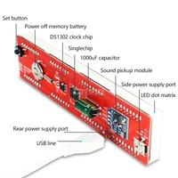 LED Music Spectrum Pickup DIY Making Kit Voice Activated Clock Flashing Soldering DlY Electronic Kit Car Atmosphere Lamp - Image 5