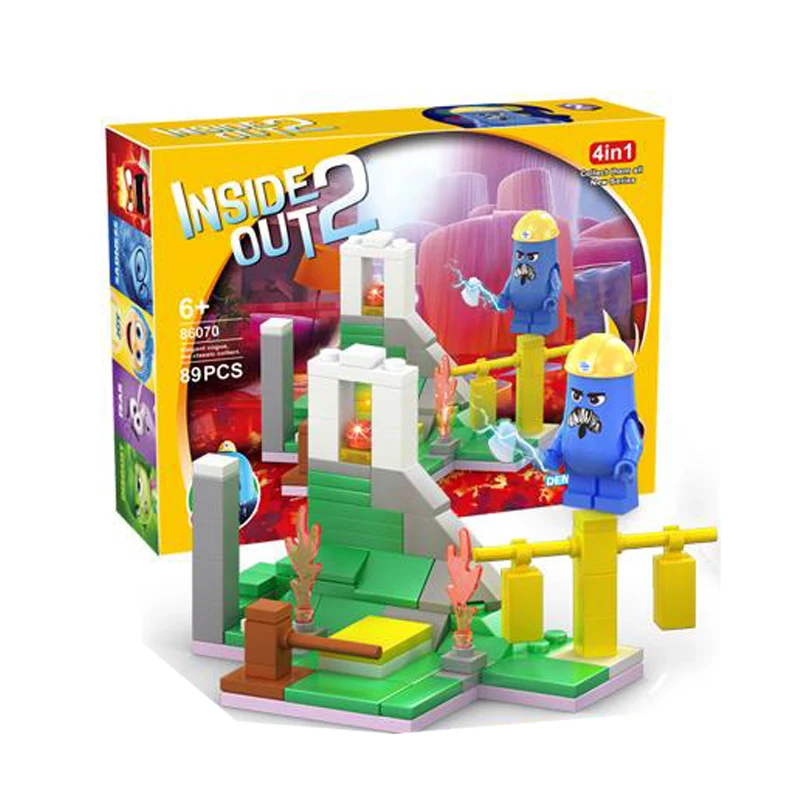Toy Building Blocks Inside Out 2 Doll Assembly for Children Girls Birthday Gifts