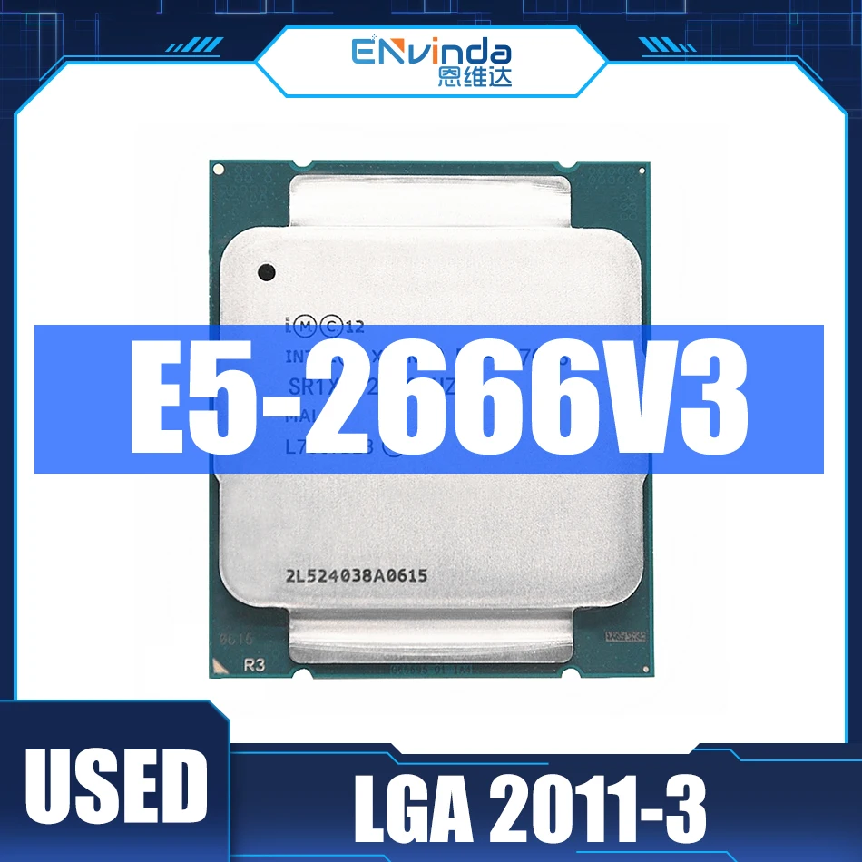 Procesador Xeon E5 2666 V3 2666V3 SR1Y7 2,9 Ghz 10 núcleos 135 W LGA 2011-3 CPU