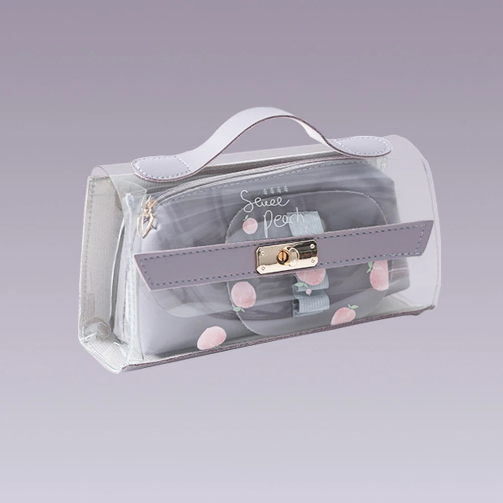 

Simple Transparent Pencil Case Pen Case Pouch Storage Bag Office School Accessories