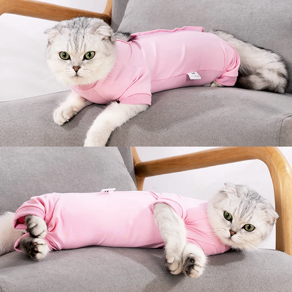 Kitten Clothes Cat Recovery Suit (Post-Surgery) Soft Onesie