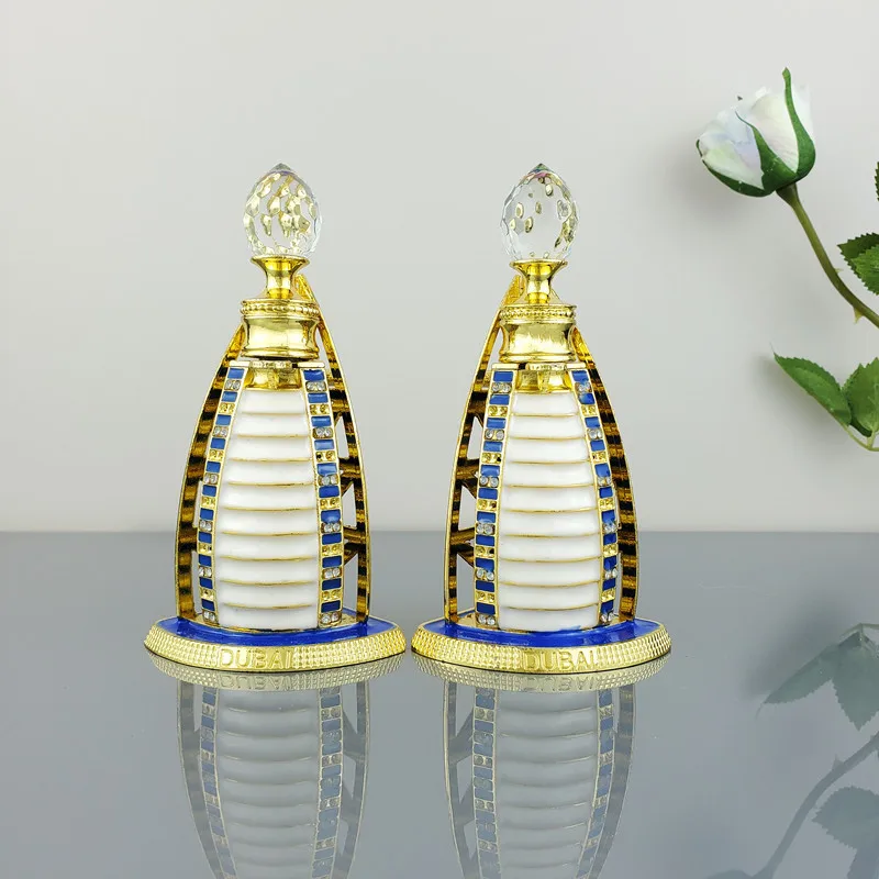 

10pcs Arab Dubai Empty Perfume Sample Bottle Refillable Sailing Shape Vintage Essential Oils Storage Bottle 10ml Makeup Tool